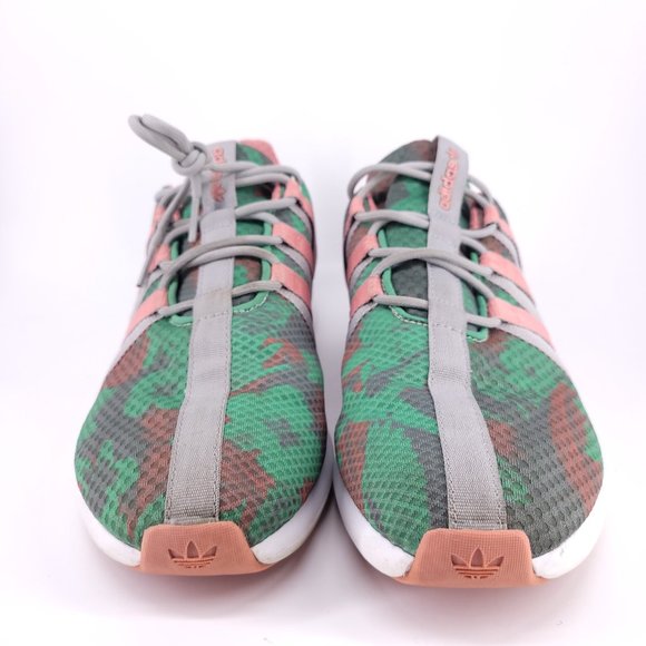 Adidas Women's Pink Green Camo SL Loop Size 10 - Picture 5 of 11